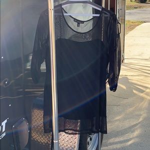 Black date night blouse